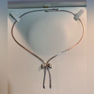 Milor Sterling Silver 925 Bow Necklace